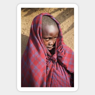 Young Maasai Girl Sticker